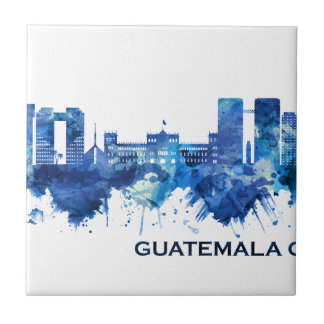 Guatemala Stadt Guatemala Skyline Blue Fliese