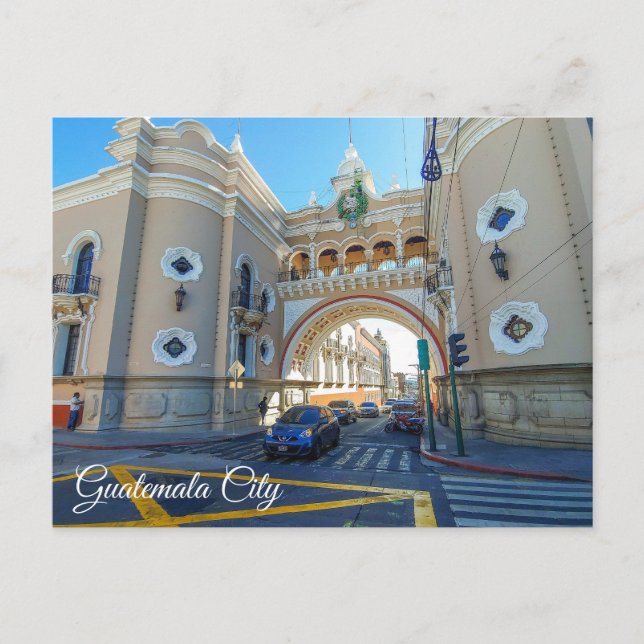 Guatemala-Stadt Postkarte (Vorderseite)