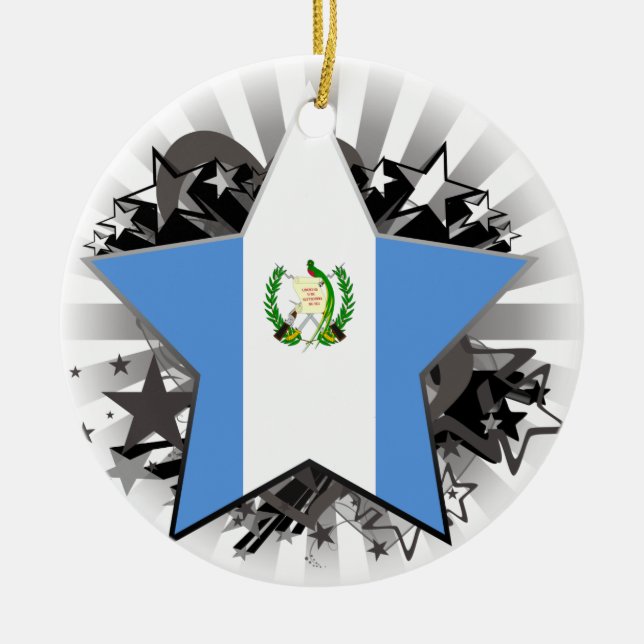 Guatemala-Stern Keramik Ornament (Vorne)