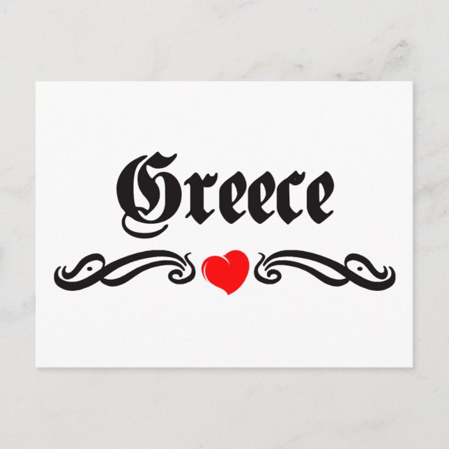 Guatemala Tattoo Style Postkarte (Vorderseite)