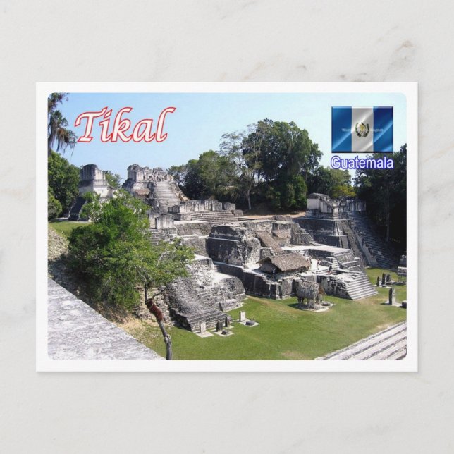 Guatemala - Tikal - Postkarte (Vorderseite)