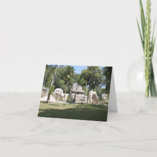 Guatemala Tikal Ruines Carte de voeux