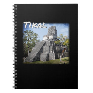 Guatemala Tikal Ruins Temple Notizblock