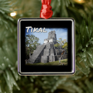 Guatemala Tikal Ruins Temple Ornament Aus Metall