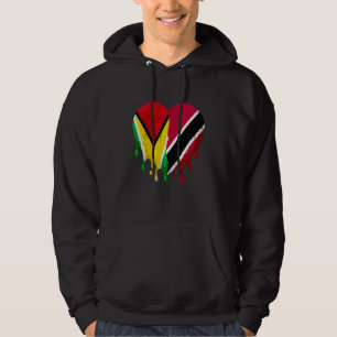 Guatemala Trinidad & Tobago Flagge Herz Bürger Pat Hoodie