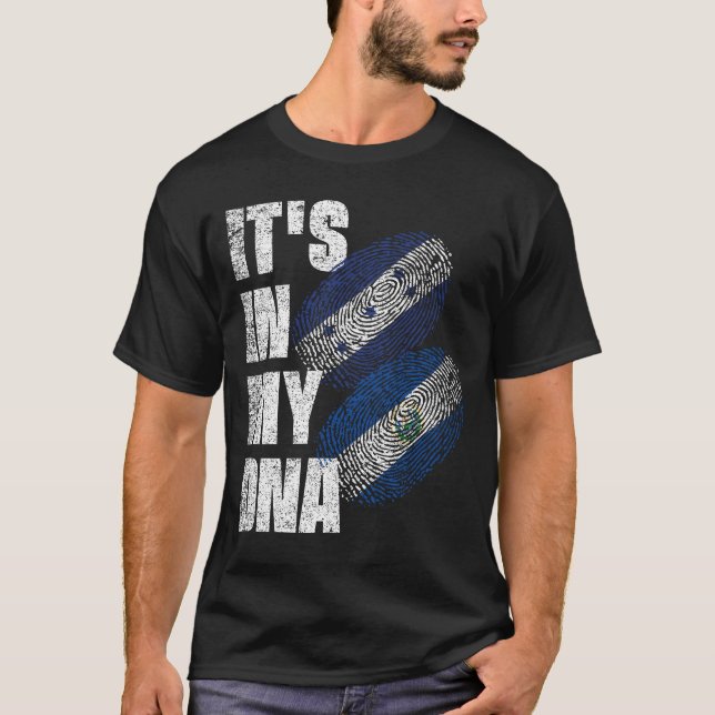 Guatemala und Honduras - DNA-Flaggenstaat T-Shirt (Vorderseite)