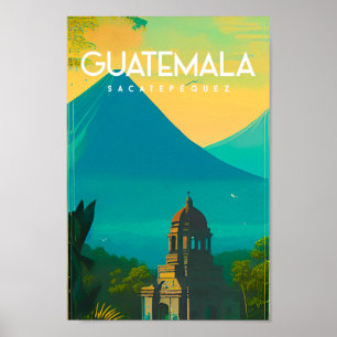 Guatemala-Vintage Reiseplakat Poster