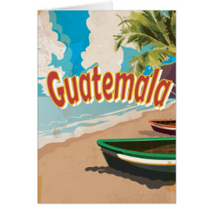 Guatemala Vintager Urlaub Poster