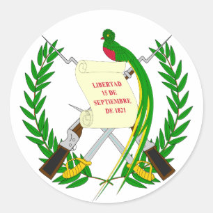 Guatemala-Wappen-Aufkleber Runder Aufkleber