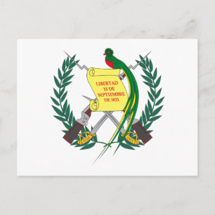 Guatemala-Wappen Postkarte