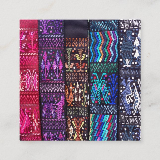 Guatemalan textile designs begleitkarte (Vorderseite)