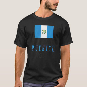 Guatemaltekische Flagge Karte Guatemala Chapin Ala T-Shirt