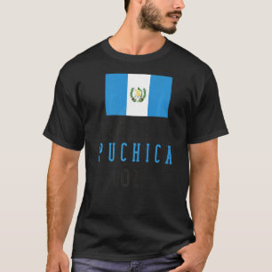 Guatemaltekische Flagge Karte Guatemala Chapin Ala T-Shirt