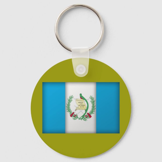 guatemaltekische Flagge Schlüsselanhänger (Vorderseite)
