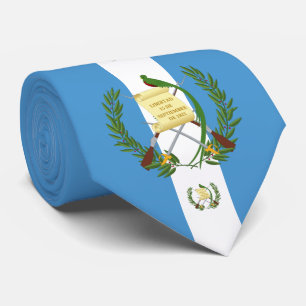 Guatemaltekische Flagge und Wappen, Flagge Guatema Krawatte