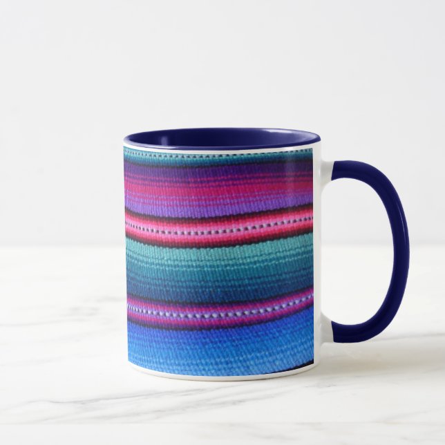 Guatemaltekische Gewebe-Streifen-Tasse Tasse (Rechts)