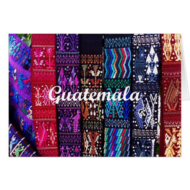 guatemaltekische Textildesigns. (Vorderseite (Horizontal))
