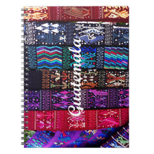 guatemaltekische Textildesigns. Notizblock