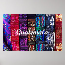 guatemaltekische Textildesigns. Poster