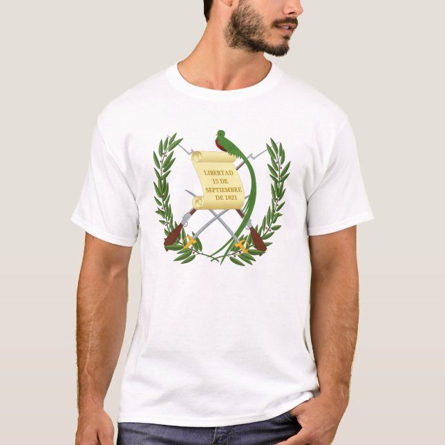 Guatemaltekischer Wappen T - Shirt (Vorderseite)