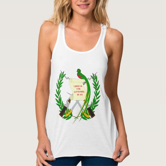 guatemaltekisches Emblem Tank Top (Vorderseite)
