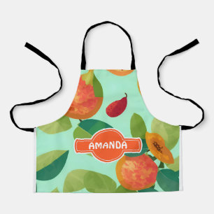 Guava Floral Personalisiertes Muster Schürze