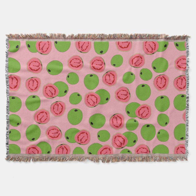 Guava Fruit Pattern Decke (Vorderseite)