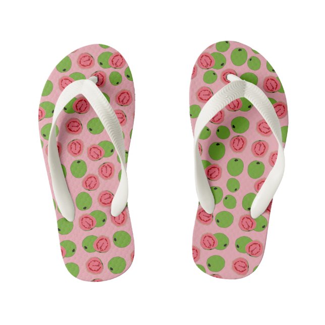 Guava Fruit Pattern Kinderbadesandalen (Fußbett)