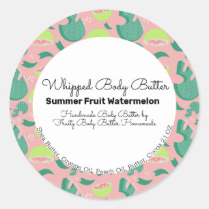 Guava Fruit Pop Body Butter Bath Branding Runder Aufkleber
