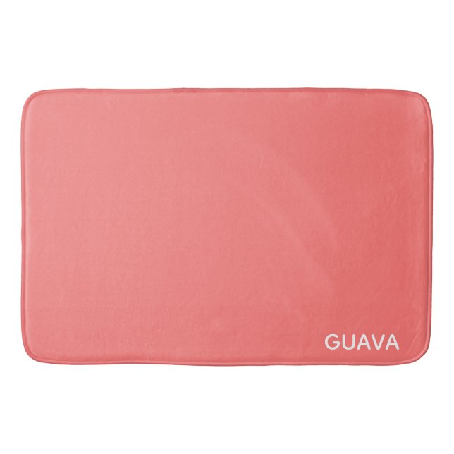 Guava rosa Farbname Badematte (Vorderseite)