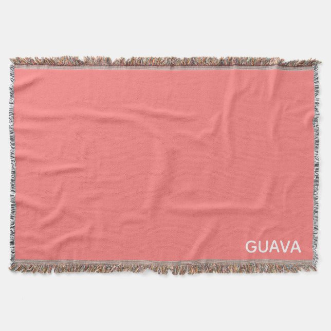 Guava rosa Farbname Decke (Vorderseite)