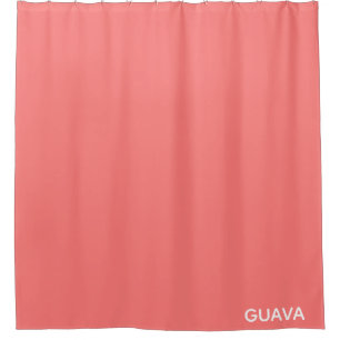 Guava rosa Farbname Duschvorhang