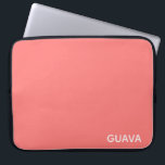 Guava rosa Farbname Laptopschutzhülle<br><div class="desc">Das warme Rosa der Guavafrucht.</div>