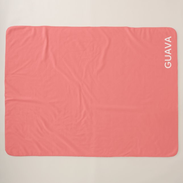 Guava rosa Farbname Sherpadecke (Vorderseite (Horizontal))