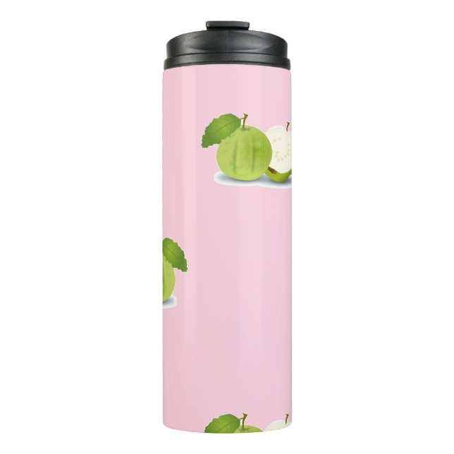 Guave auf Rosa Thermosbecher (Vorderseite)