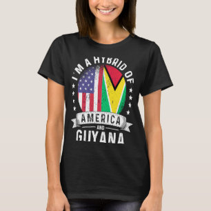 Guayanese American Patriot Ground Flag Spaß T-Shirt
