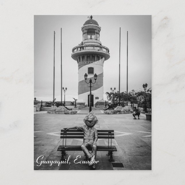 Guayaquil, Ecuador Cerro Santa Ana Postkarte (Vorderseite)