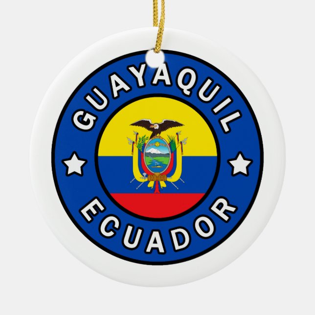 Guayaquil Ecuador Keramik Ornament (Vorne)