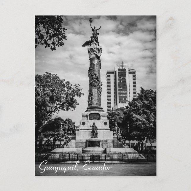 Guayaquil, Ecuador Parque Centenario Postkarte (Vorderseite)