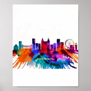 Guayaquil Skyline Poster