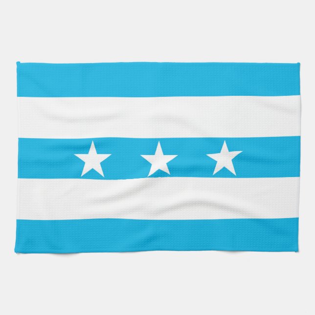 Guayaquil-Stadtflagge Ecuador-Symbol Küchentuch (Horizontal)