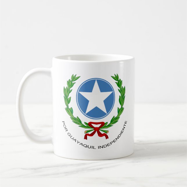 Guayaquil Wappen, Ecuador Kaffee Tasse (Links)