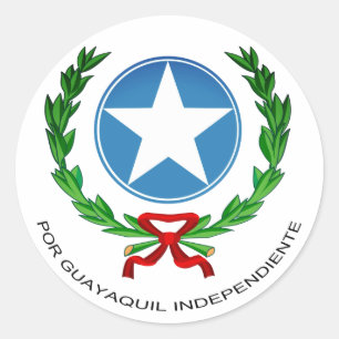 Guayaquil-Wappen Runder Aufkleber