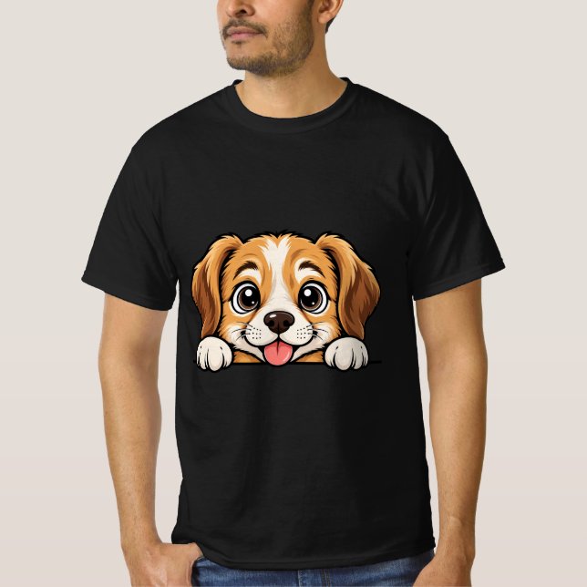 Guck-guck Hund T-Shirt (Vorderseite)