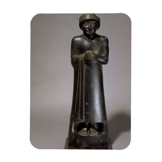 Gudea-Statue, Prinz von Lagash, Neo-Sumerian, f Magnet (Vertikal)