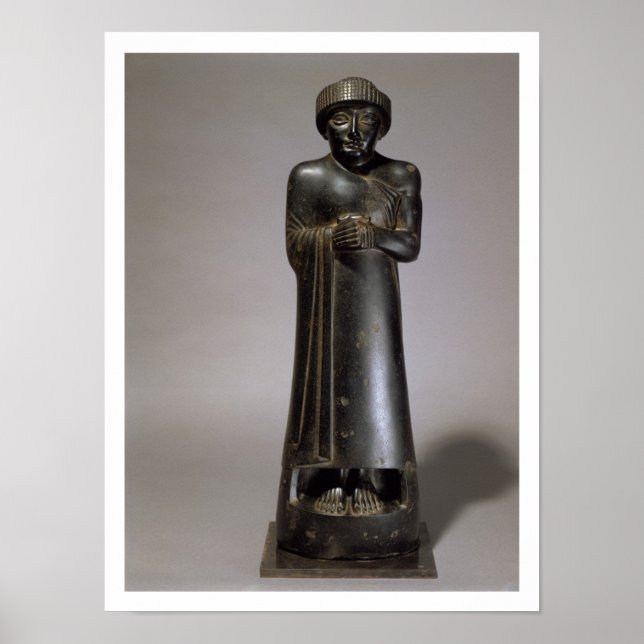 Gudea-Statue, Prinz von Lagash, Neo-Sumerian, f Poster (Vorne)