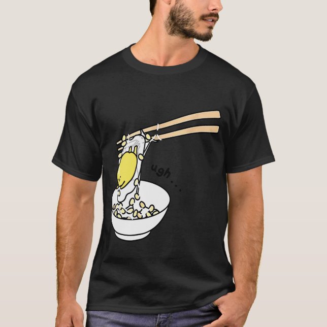 Gudetama Essstäbchen-T-Shirtnudel-Koch Shirt (Vorderseite)