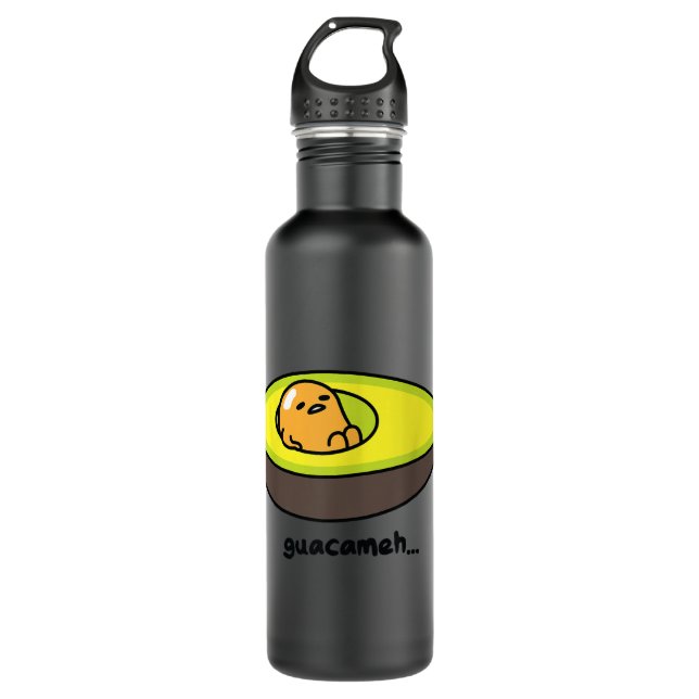 Gudetama Guacameh Avocado Guacamole Edelstahlflasche (Vorderseite)