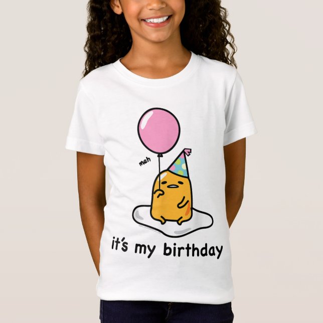 Gudetama "It's My Birthday" Tee Shirt T - Shirt (Vorderseite)