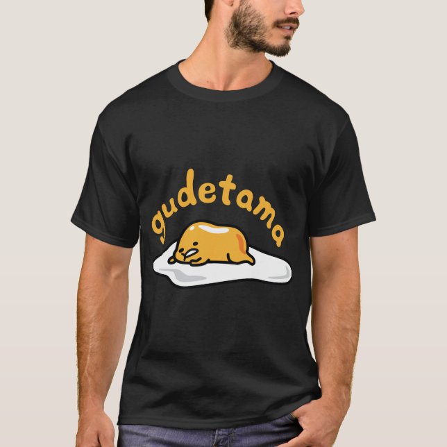 Gudetama The Lazy Egg Classic Logo Hoodie T-Shirt (Vorderseite)
